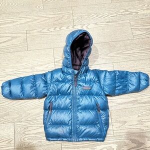 Patagonia Hi Loft Down Sweater 12-18M Teal Blue